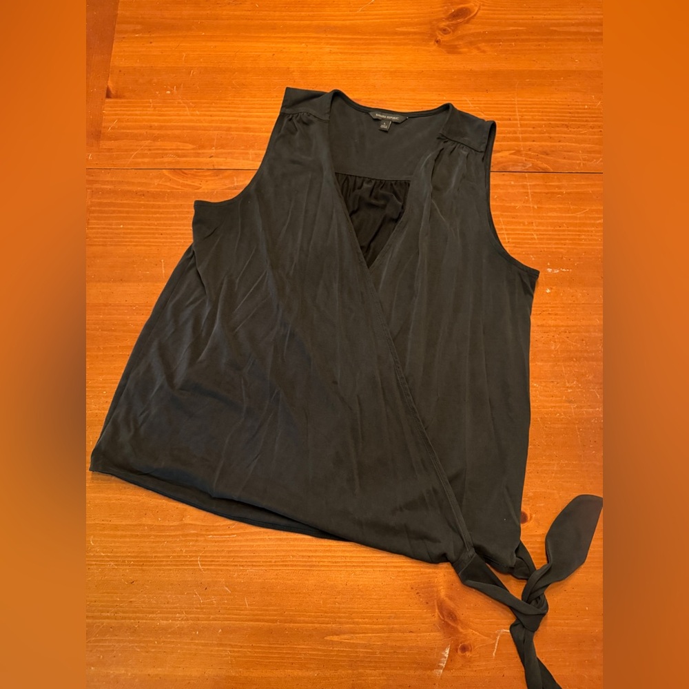 Banana Republic Black Wrap Tank Top